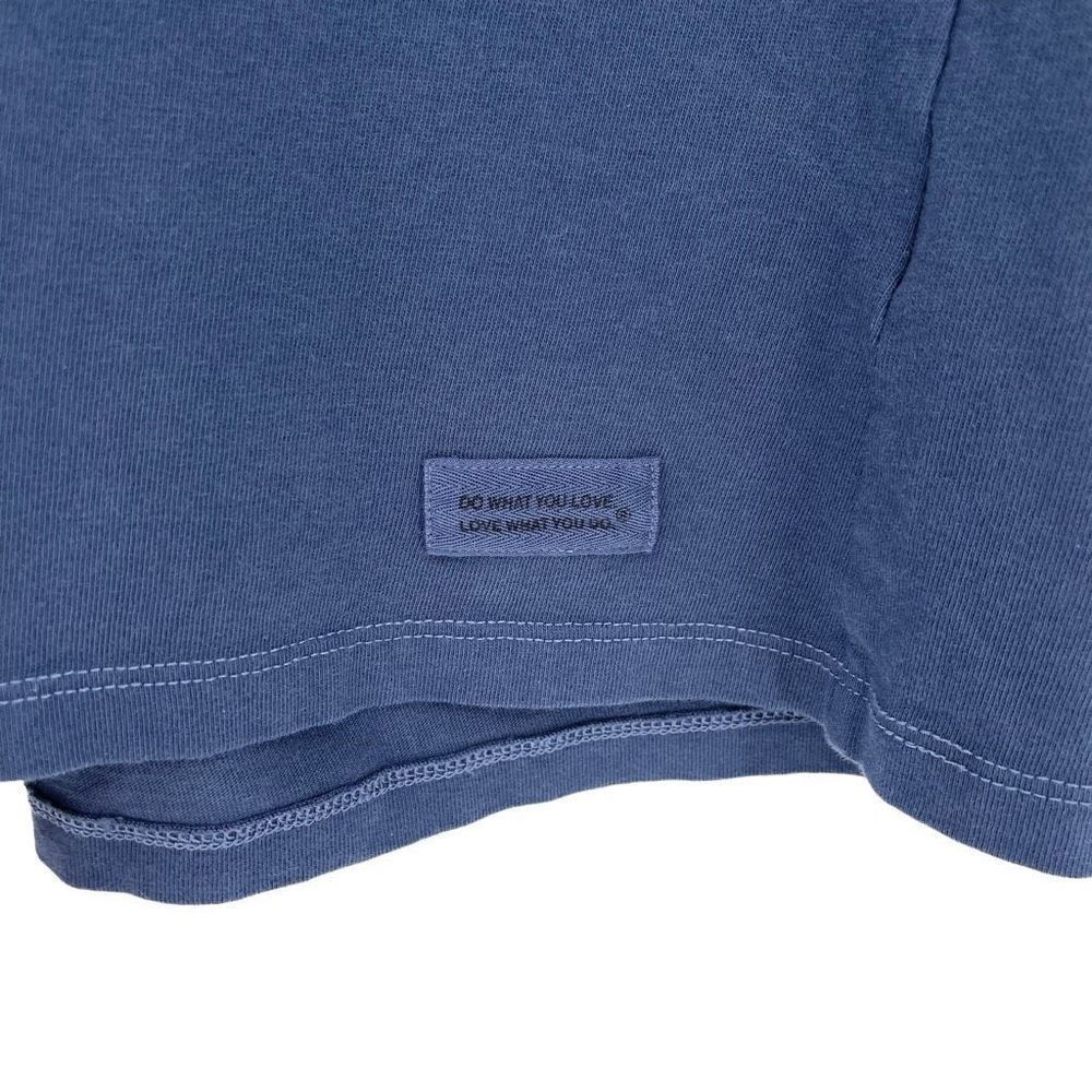 Life Is Good Gardening V-Neck‎ Crusher Tee Shirt Shirt Sleeve Women Medium Blue - Picture 2 of 5